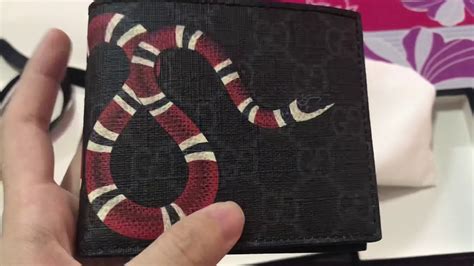 king gucci|authentic gucci snake wallet.